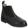 FOUGANZA - حذاء جلدي كلاسيكي للأطفال لركوب الخيل- أسود، مقاس 32 أوروبي