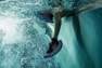 NABAIJI - زوج من ثقالات اللياقة البدنية المائية بولستيب ميش، أزرق بترولي
