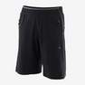 DOMYOS - 8-9Y  Kids' Breathable Technical Shorts with Pockets - Black