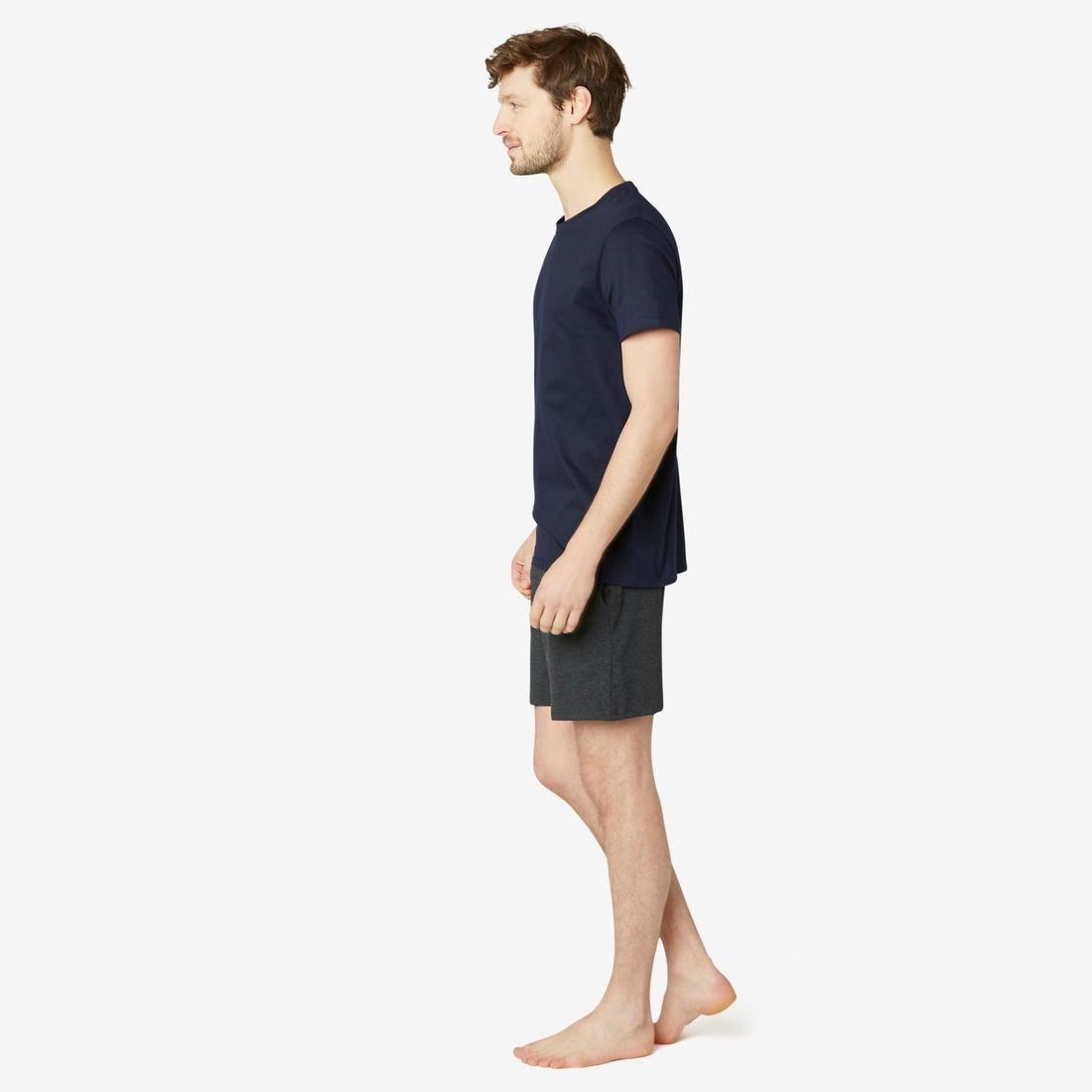 Medium  Fitness Pure Cotton T-Shirt Sportee, Asphalt Blue, , large image number 5