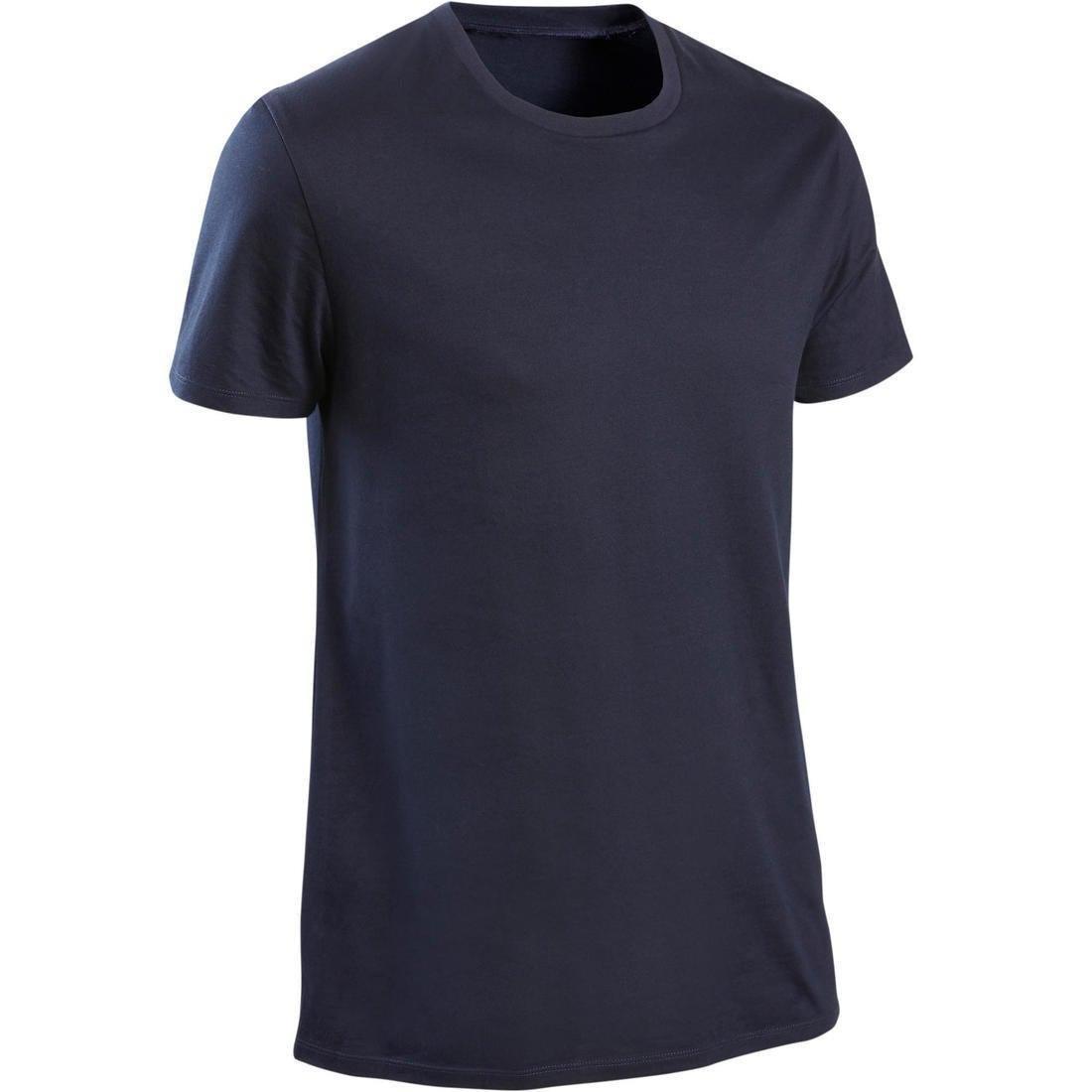 Medium  Fitness Pure Cotton T-Shirt Sportee, Asphalt Blue, , large image number 7