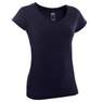 NYAMBA - Medium  Slim Fit Stretch Cotton Fitness T-Shirt, Purple