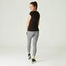 NYAMBA - Small  Slim Fit Stretch Cotton Fitness T-Shirt, Grey