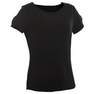 NYAMBA - Large Boat Neck Stretch Cotton Fitness T-Shirt, Black