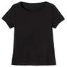 NYAMBA - Medium Boat Neck Stretch Cotton Fitness T-Shirt, Black