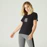 NYAMBA - Medium  Stretch Cotton Fitness T-Shirt, Black