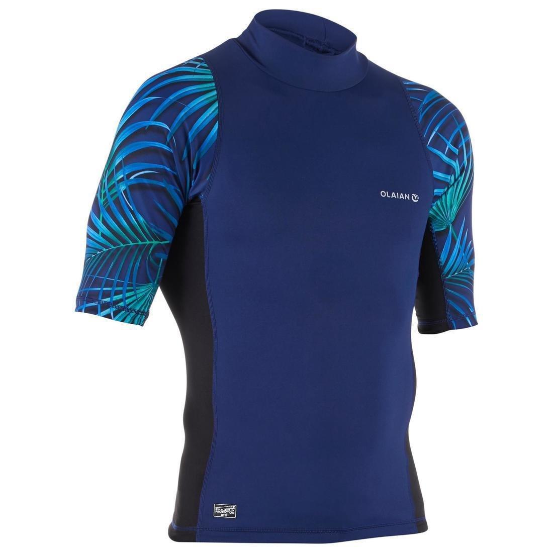 3XL  500 Men's Short-Sleeved UV-Protection Surfing T-Shirt, Black, , large image number 1