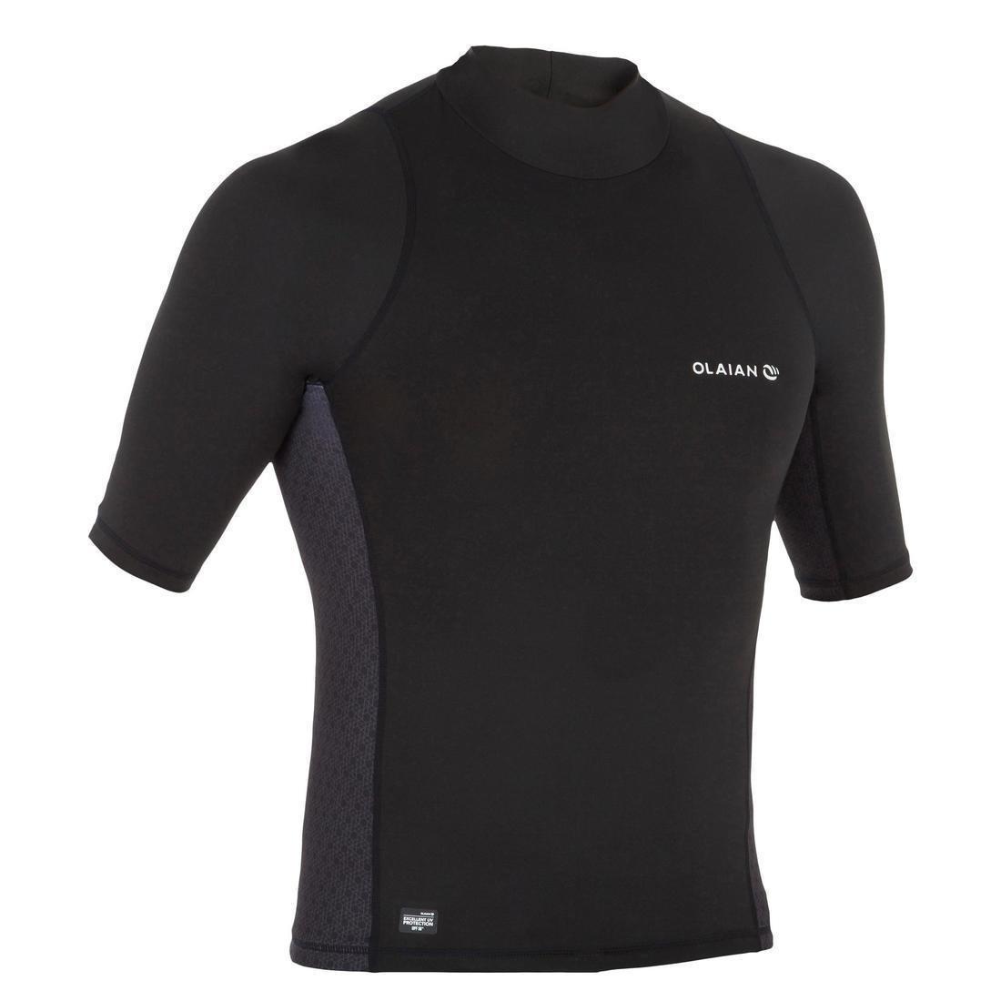 3XL  500 Men's Short-Sleeved UV-Protection Surfing T-Shirt, Black, , large image number 7