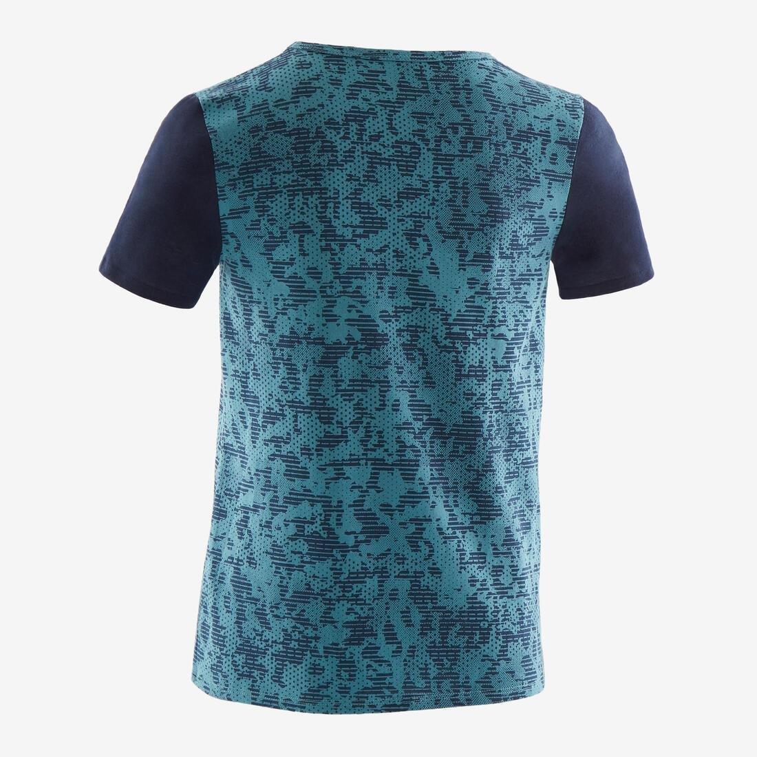 7-8Y  100 Boys' Short-Sleeved Gym T-Shirt Print, Royal Blue, , large image number 5