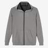 DOMYOS - Large  Lightweight Zippered Fitness Hoodie, Pewter