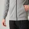 DOMYOS - Extra Large  Lightweight Zippered Fitness Hoodie, Pewter