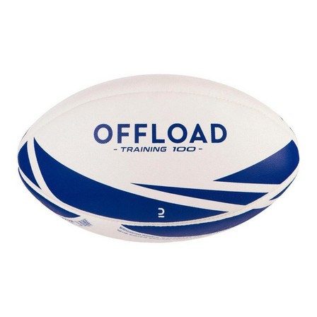 OFFLOAD - 5  Size 5 Rugby Training Ball R100, Snow White