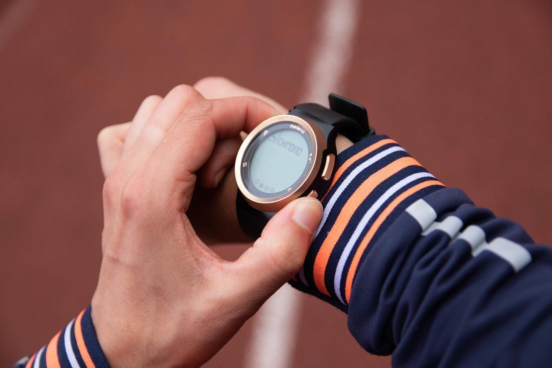 Mens Rnning Stopwatch Reverse Screen, Black, , large image number 2