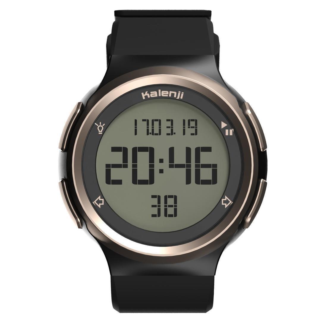 Mens Rnning Stopwatch Reverse Screen, Black, , large image number 5