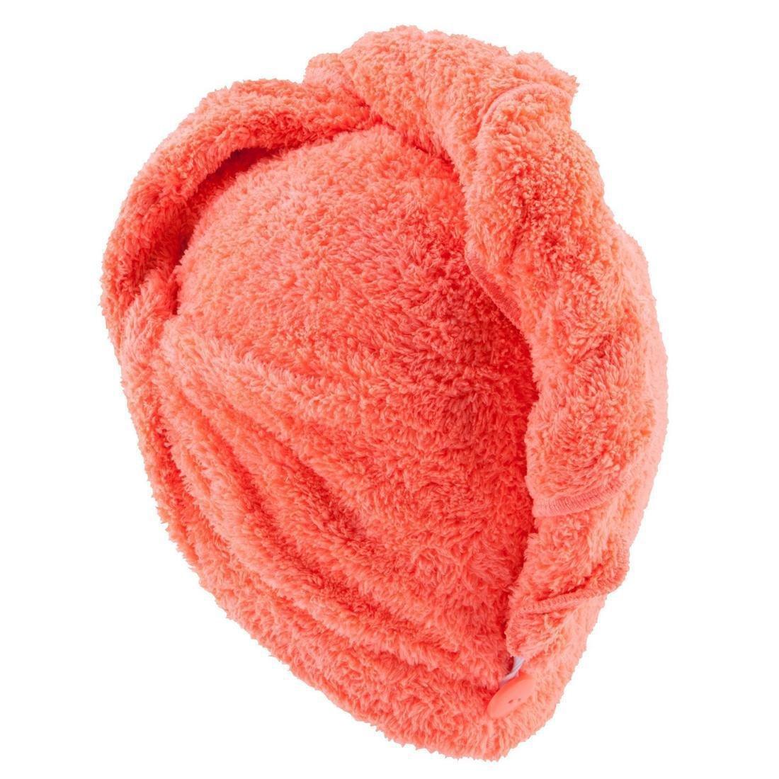 Swimming Soft Microfibre Hair Towel, Fluo Pale Peach, , large image number 6