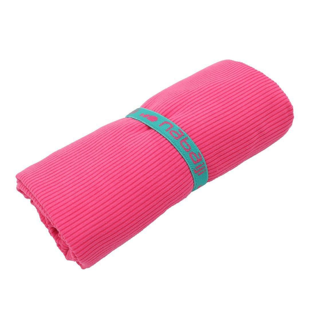 Swimming Microfibre Towel Size L 80 x 130 cm - Striped, Teal Green, , large image number 9