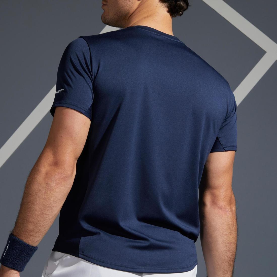 Large  Men's Tennis T-Shirt TTS100, Snow White, , large image number 9