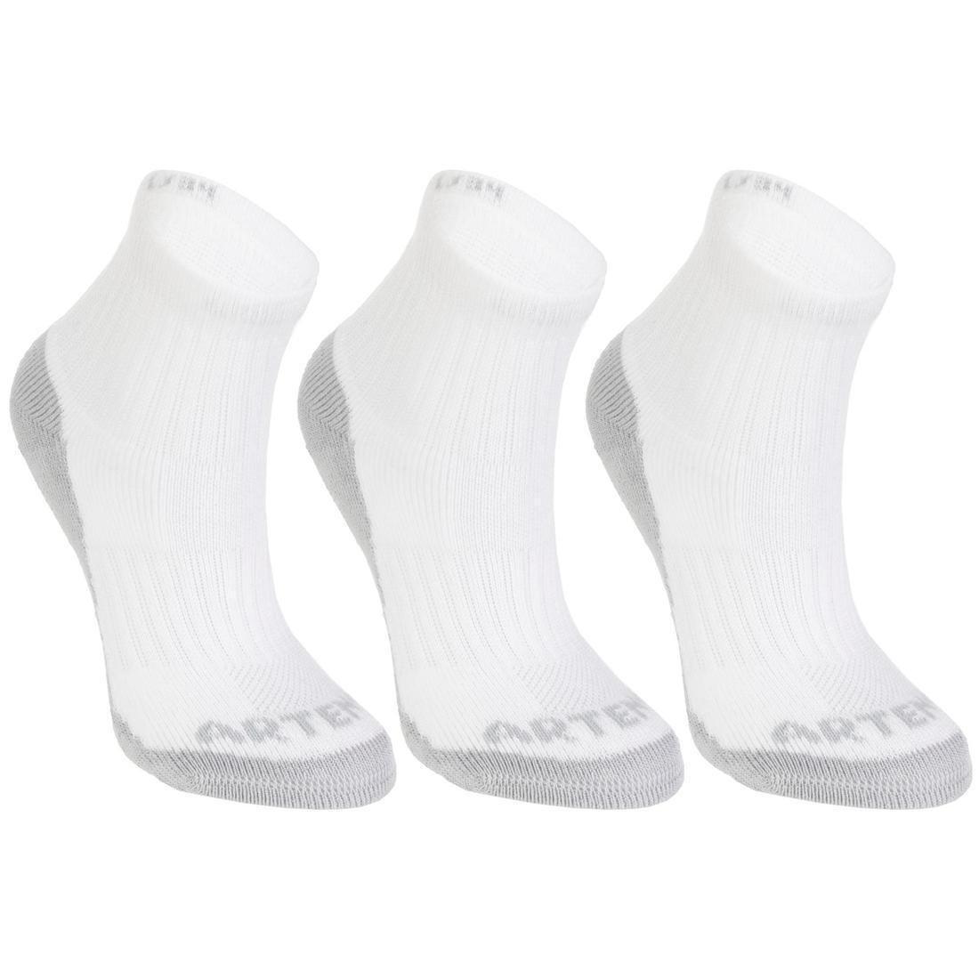 Kids Rs 500 Kids Mid-Cut Sports Socks Tri-Pack, Black, , large image number 3