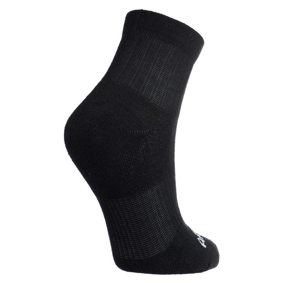 Kids Rs 500 Kids Mid-Cut Sports Socks Tri-Pack, Black, , large image number 11