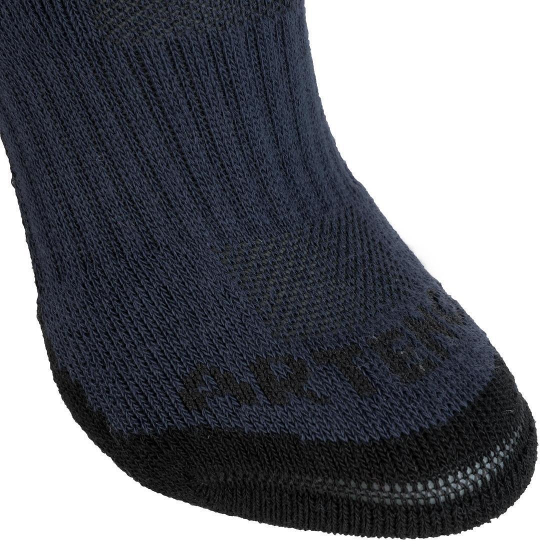 Kids Rs 500 Kids Mid-Cut Sports Socks Tri-Pack, Black, , large image number 12