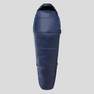 FORCLAZ - حقيبة نوم على شكل مومياء للرحلات تريك 500 15°C مبطنة قابلة للطي، رمادي، مقاس L