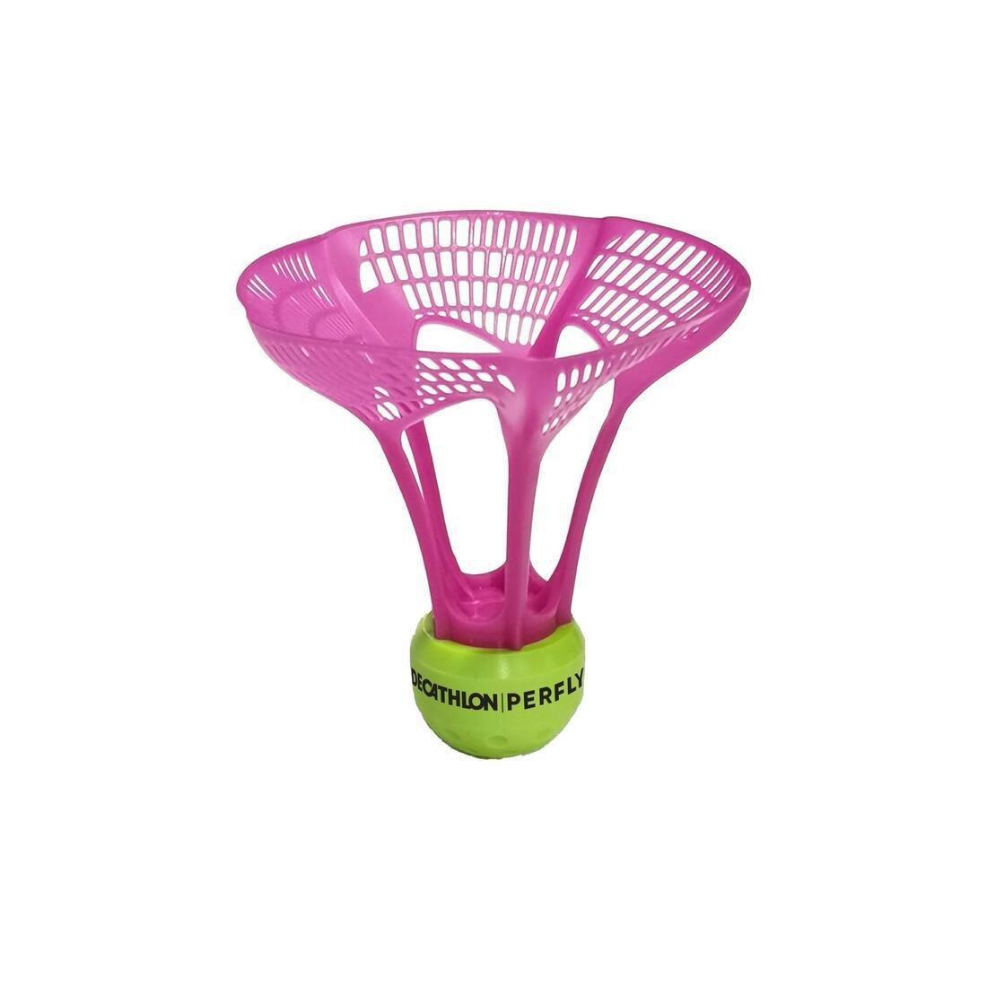 Air Badminton Outdoor Shuttlecock PSC 930 AirShuttle V2 Tri-Pack, Fluo Peach, , large image number 0