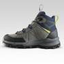 QUECHUA - EU 35 Kids' Waterproof Mountain Walking Boots 10-6 MH500, Navy Blue