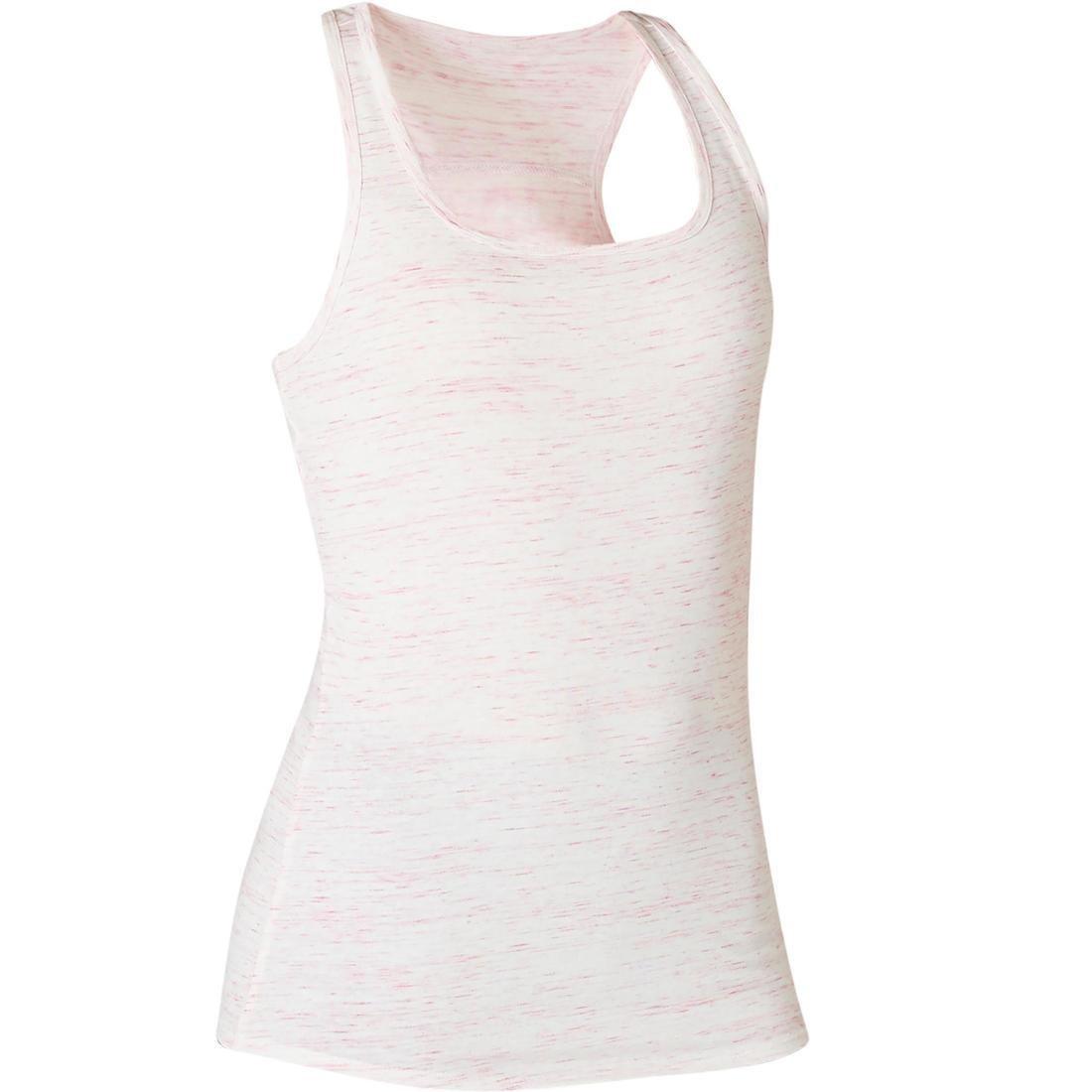 Womens Stretchy Cotton Fitness Tank Top, Pink, , large image number 12