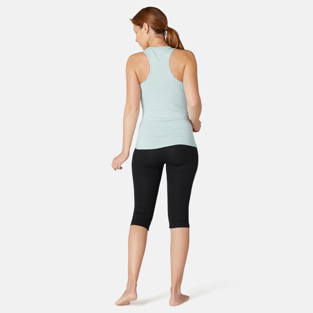 Large  Stretchy Cotton Fitness Tank Top, Grey, , large image number 5
