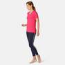 NYAMBA - 2XL  Women's Pilates And Gentle Gym Sport T-Shirt 510 Print, Light Crimson