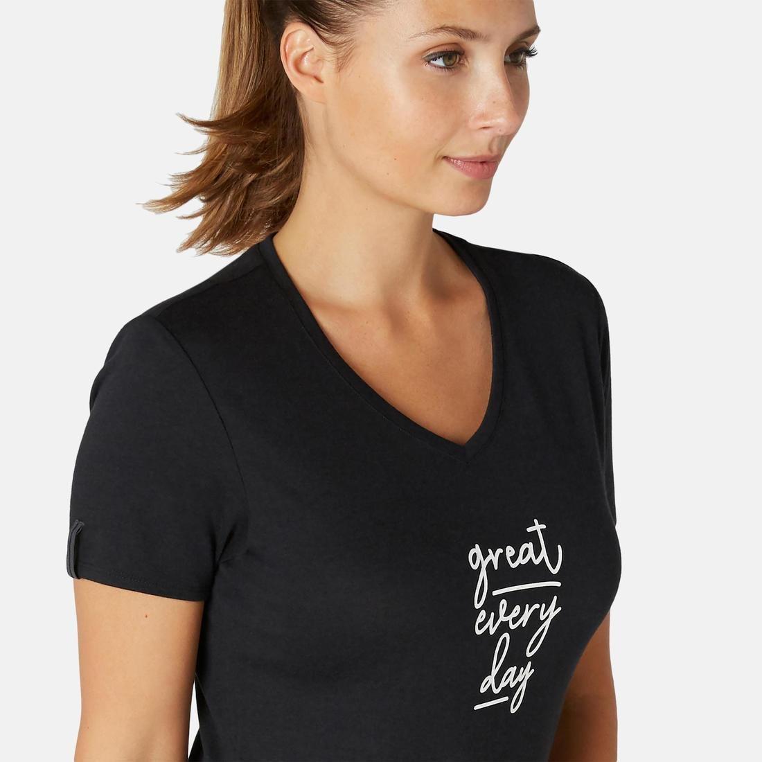 2XL  Women's Pilates And Gentle Gym Sport T-Shirt 510 Print, Light Crimson, , large image number 14