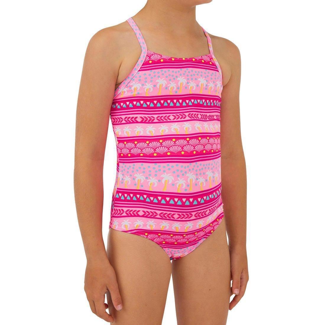 5-6Y  1-piece Swimsuit  Hanalei 100, Fluo Pink, , large image number 6