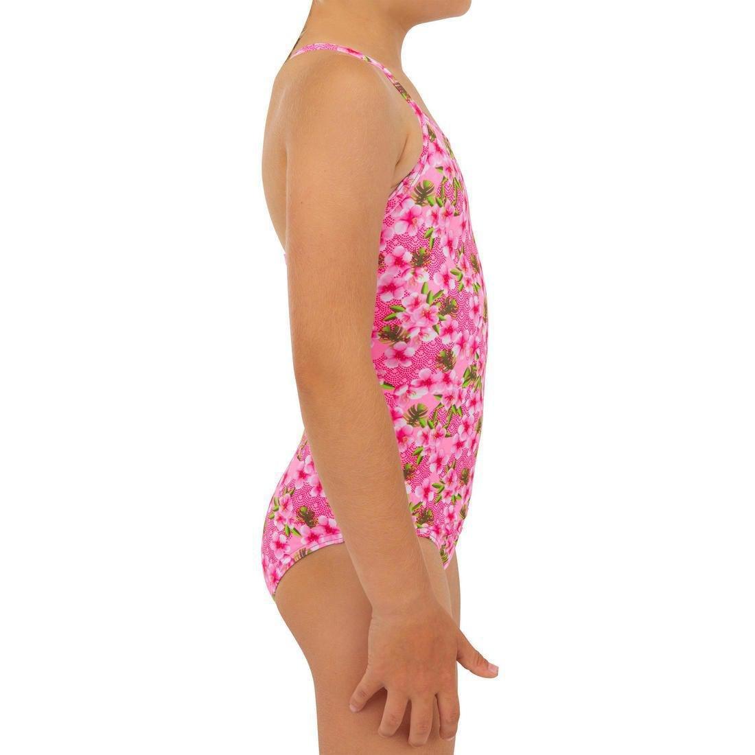 5-6Y  1-piece Swimsuit  Hanalei 100, Fluo Pink, , large image number 14