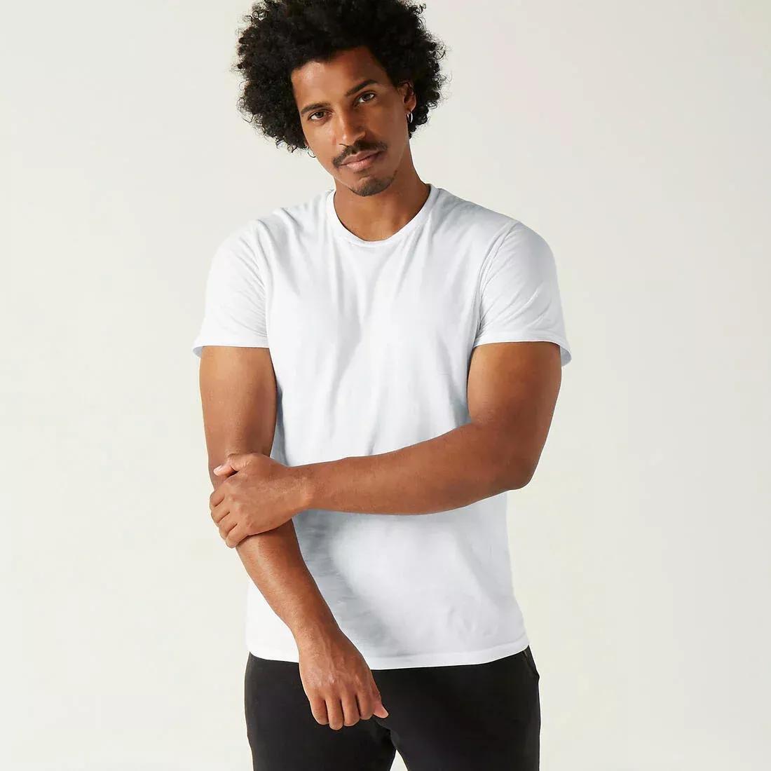 Fitness Pure Cotton T-Shirt Sportee-White, No Color, large