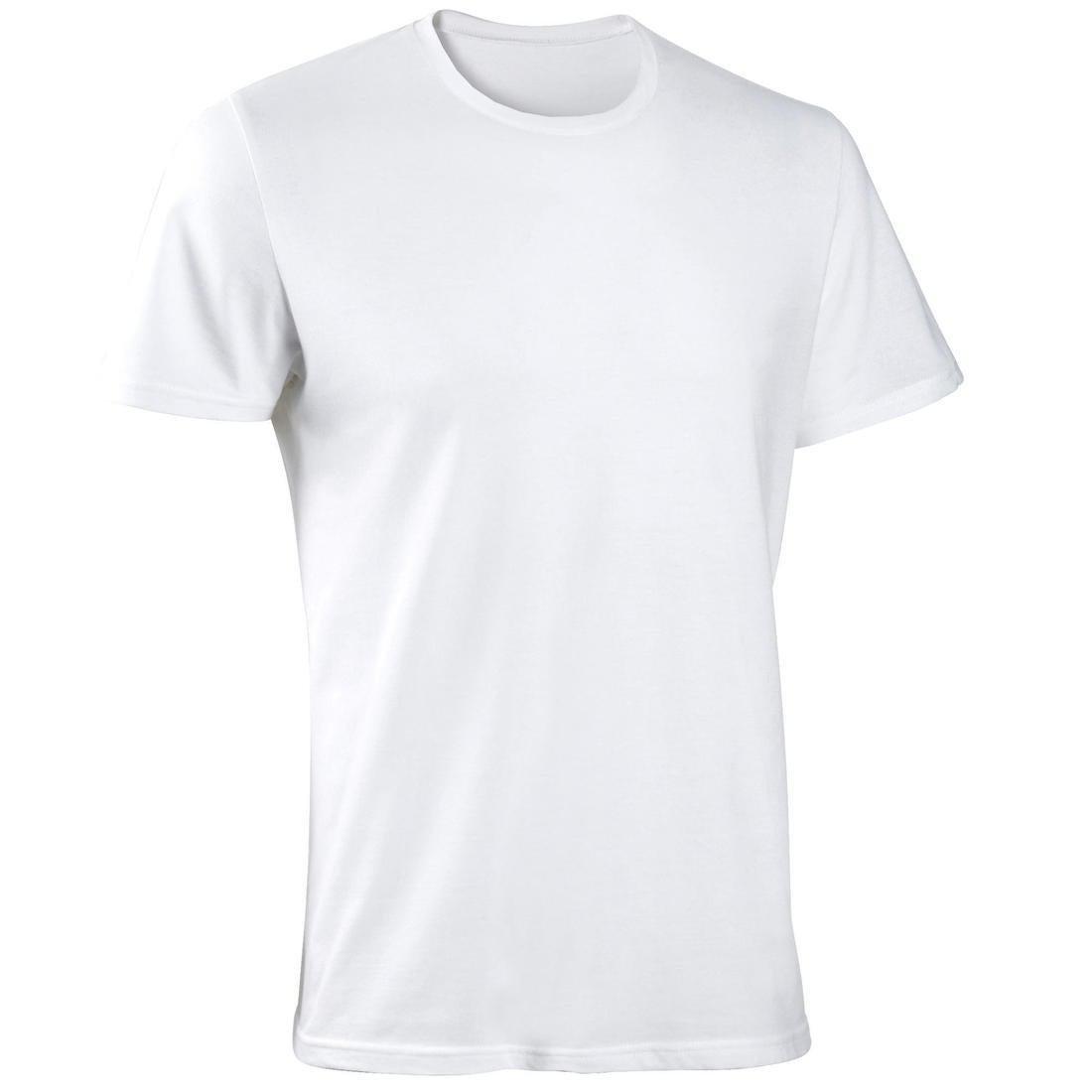 DOMYOS - Fitness PreCotton T-Shirt Sportee, Snow White