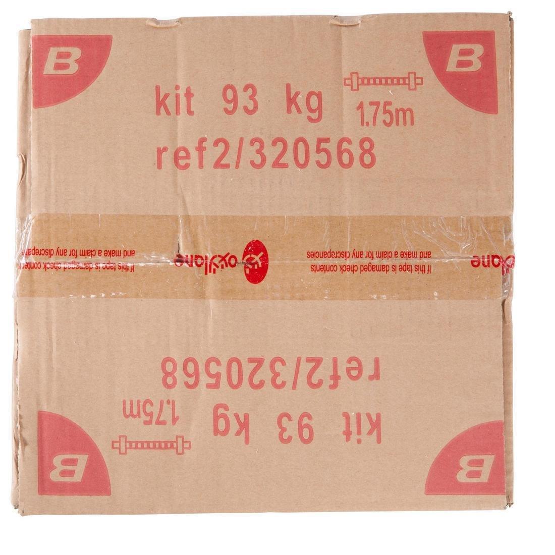93 Kg Dumbbells And Bars Weight Training Kit , Black, , large image number 14