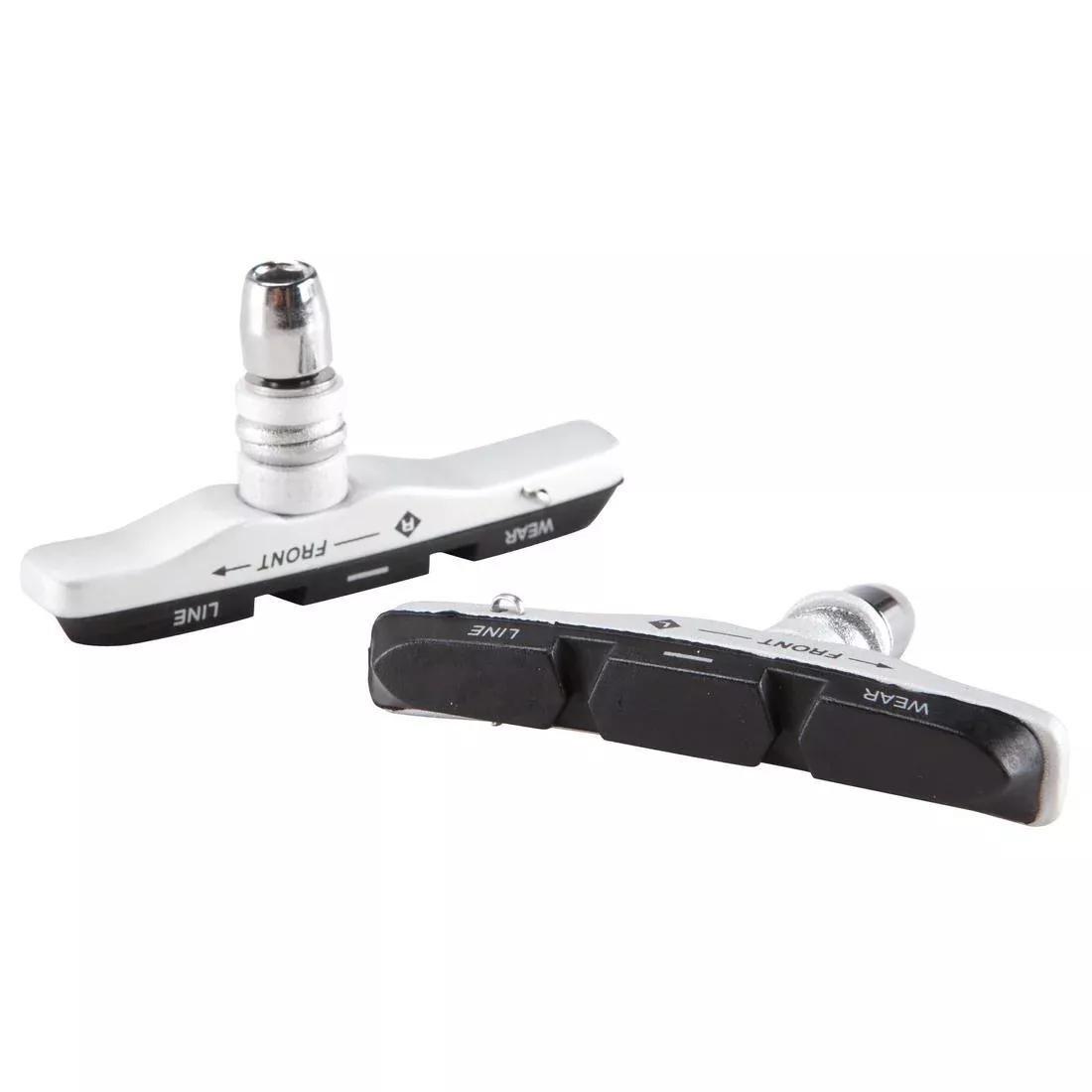 DECATHLON - Interchangeable V-Brake Brake Pads 500, Silver