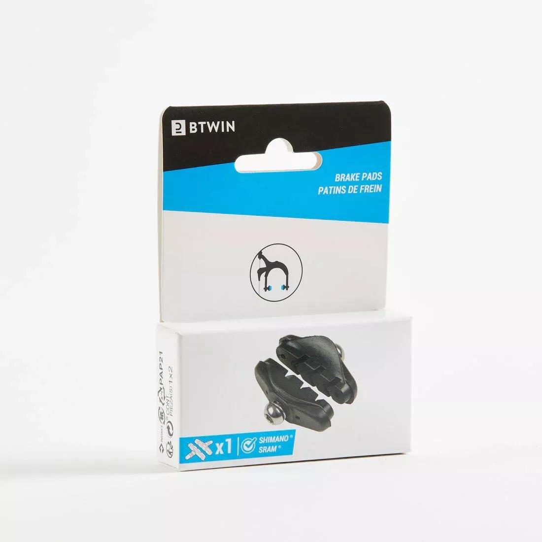 Road Bike Brake Pads 100, Black, No Color, large image number 2