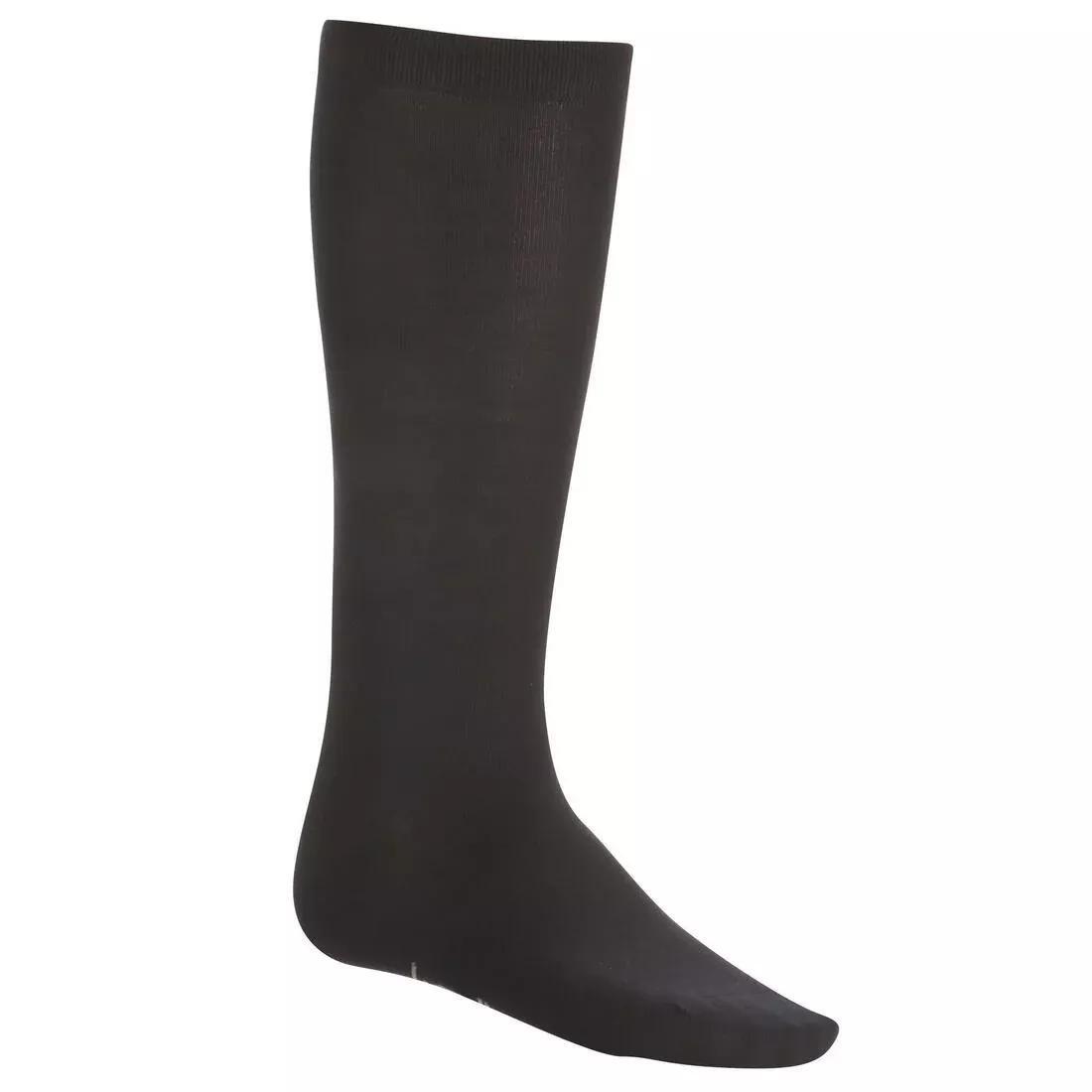 Unisex Silk Ski Liner Socks, Black, No Color, medium