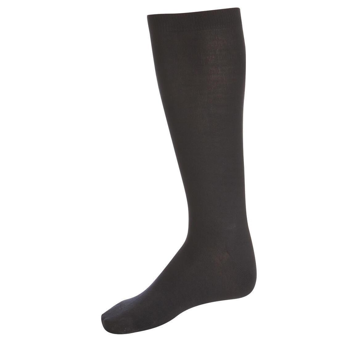 Unisex Silk Ski Liner Socks, Black, No Color, medium