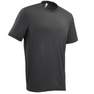QUECHUA - Extra Large   Mountain Walking Short-Sleeved T-Shirt Mh100, Carbon Grey