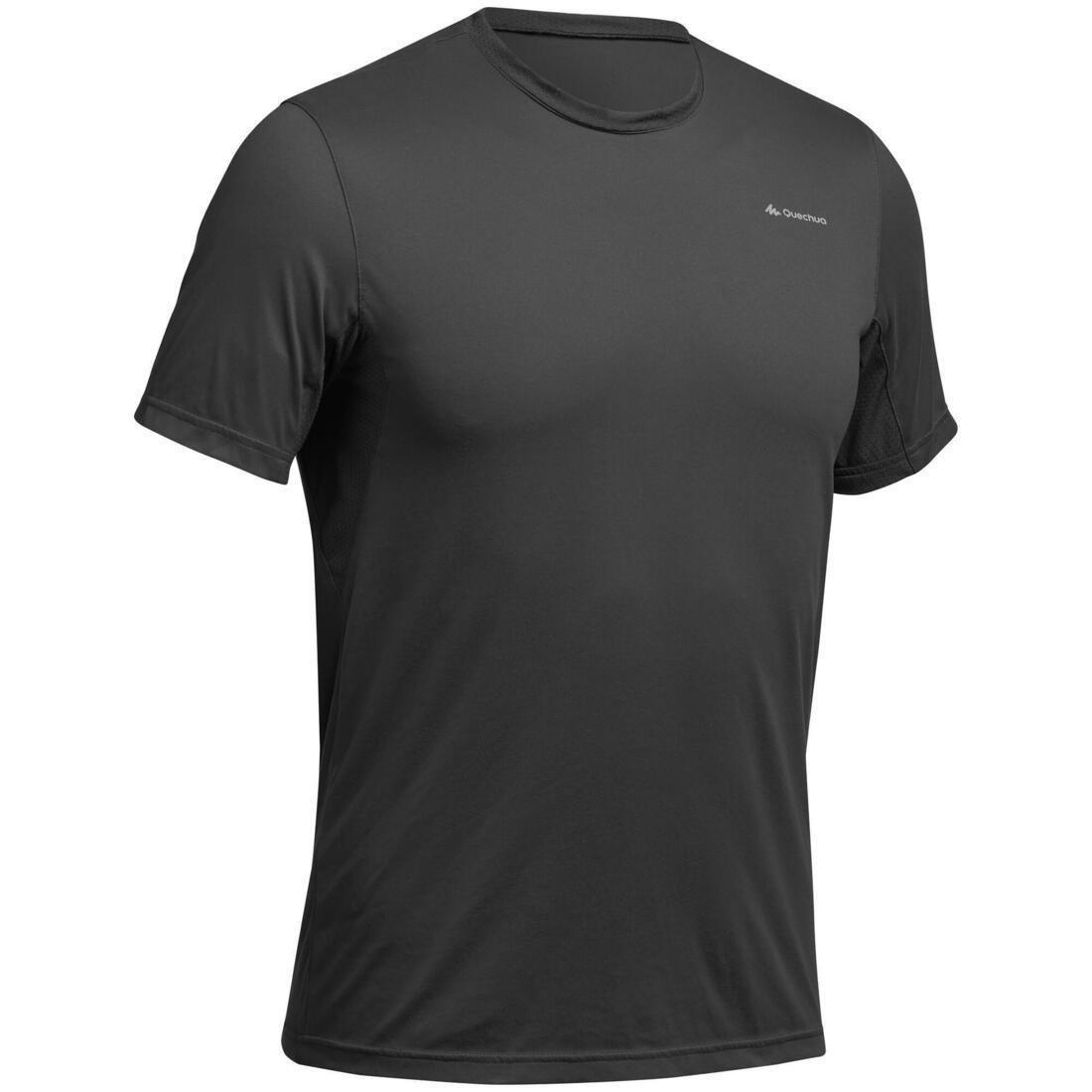 3Xl   Mountain Walking Short-Sleeved T-Shirt Mh100, Carbon Grey, , large image number 1