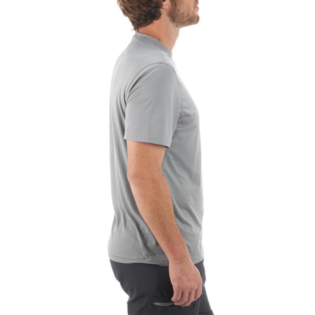 3Xl   Mountain Walking Short-Sleeved T-Shirt Mh100, Carbon Grey, , large image number 3