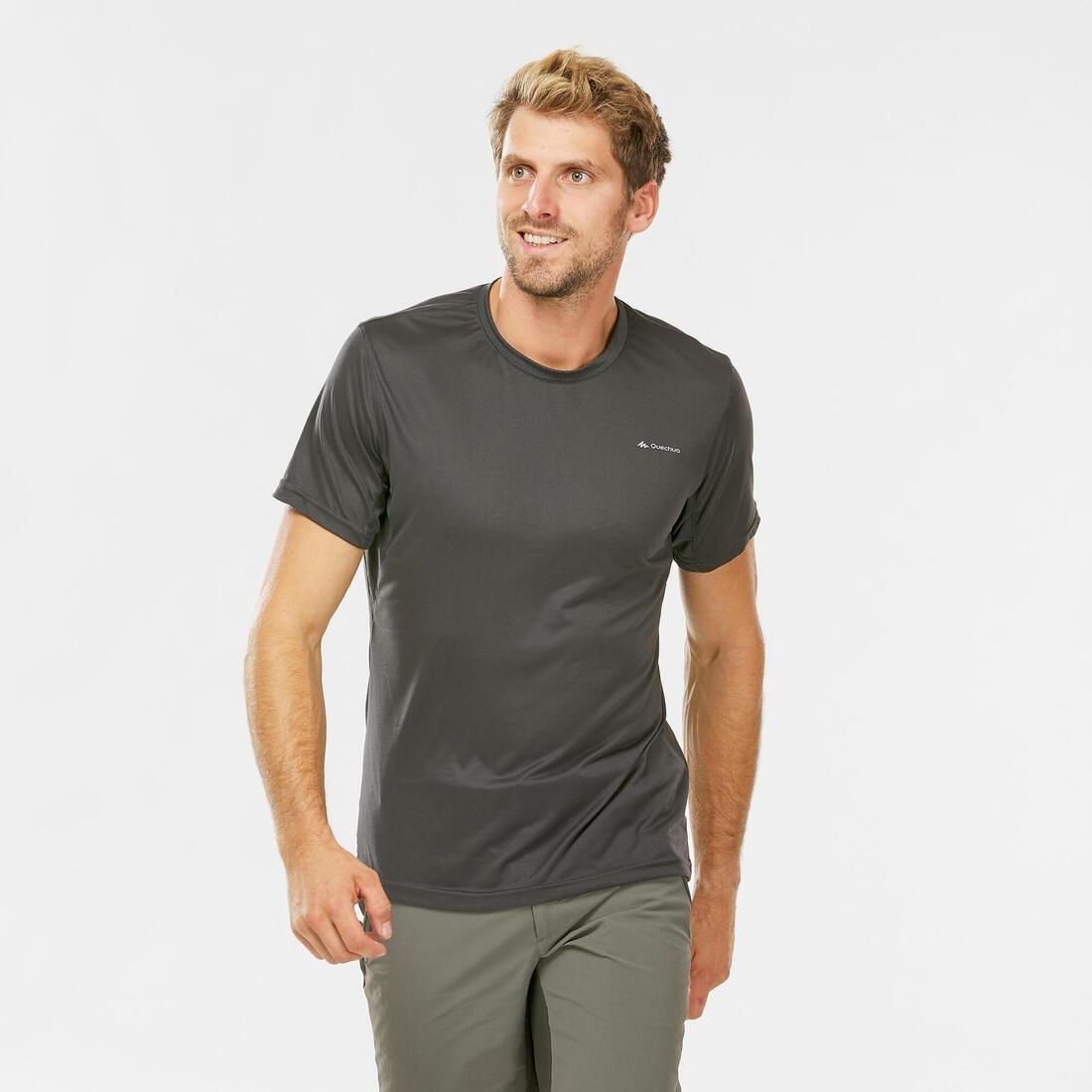 3Xl   Mountain Walking Short-Sleeved T-Shirt Mh100, Carbon Grey, , large image number 12