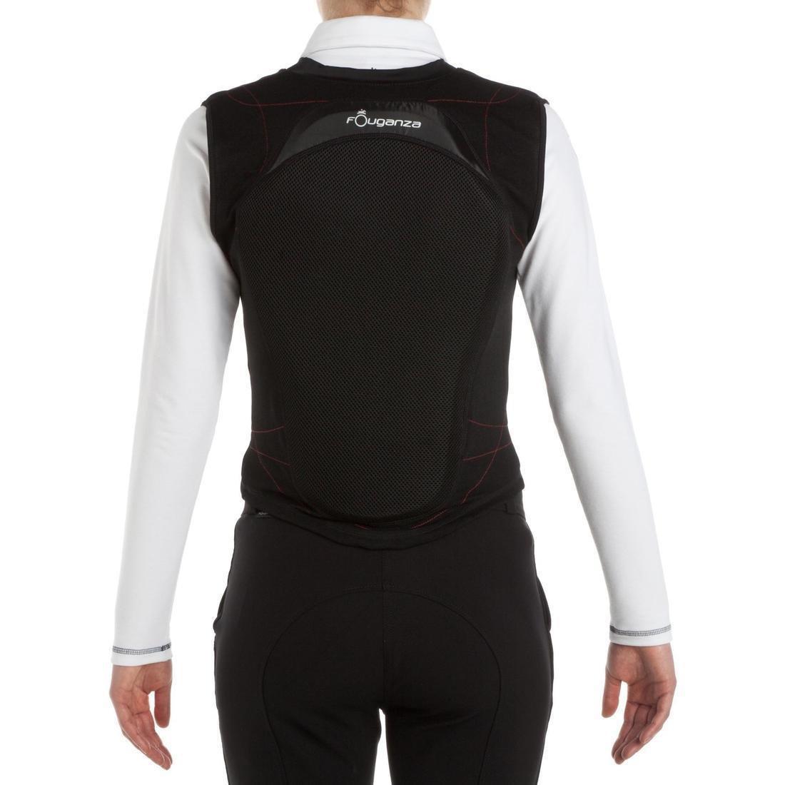 Medium  Adult and Children's Flexible Horse Riding Back Protector - Black, , large image number 4