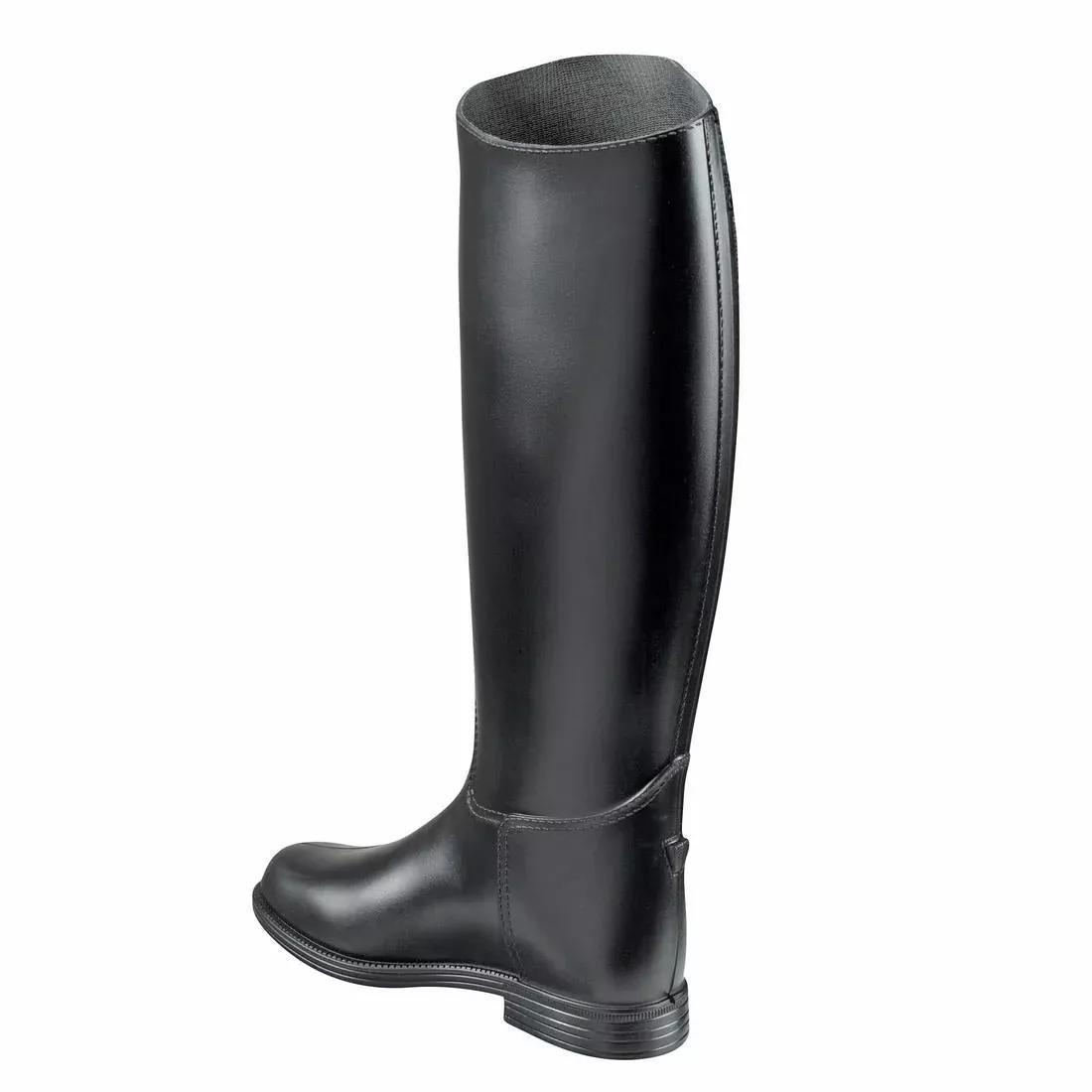 FOUGANZA - Schooling Adult Horse RidingLong Boots, Black