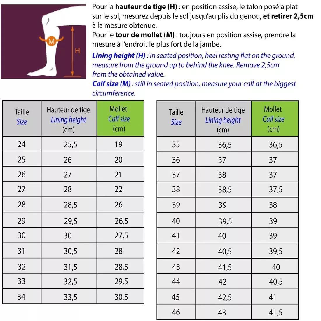 Schooling Adult Horse Riding Long Boots, Black, No Color, large image number 4