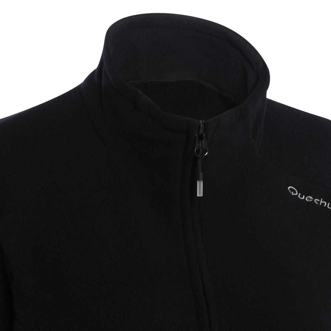 Medium Womens Mh120 Mottled Mountain Hiking Fleece Jacket, Black, , large image number 2