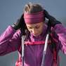 QUECHUA - Medium Womens Mh120 Mottled Mountain Hiking Fleece Jacket, Black