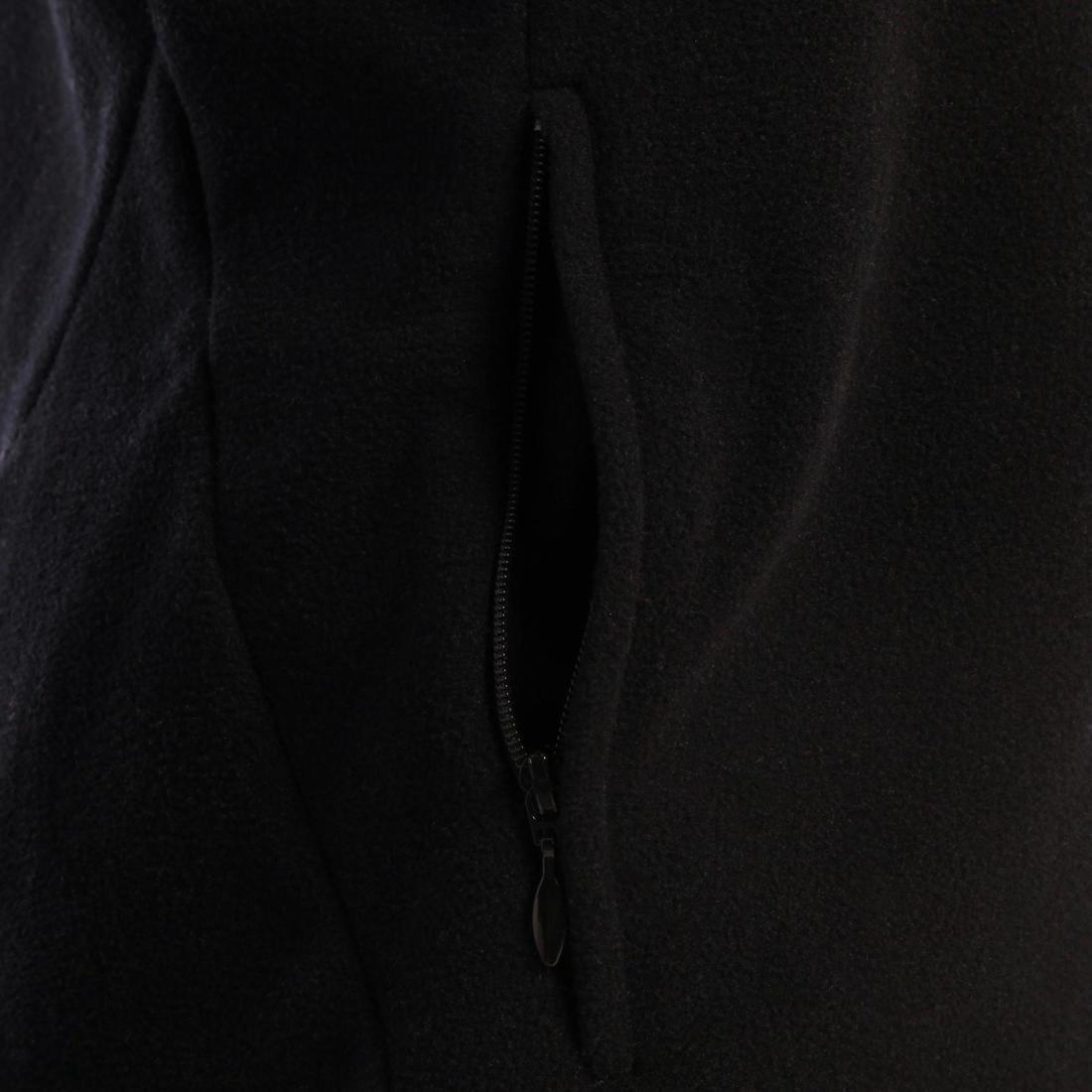 Medium Womens Mh120 Mottled Mountain Hiking Fleece Jacket, Black, , large image number 7